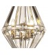 Diamond Ceiling Pendant, 3 Light E27, Polished Nickel - 7