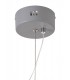 Small Diamond Caged Ceiling Pendant, 1 x 8W LED, 3700K, Matt Grey - 5