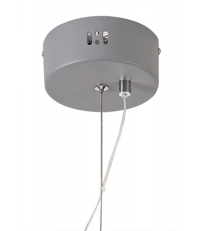 Small Diamond Caged Ceiling Pendant, 1 x 8W LED, 3700K, Matt Grey - 5