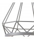 Small Diamond Caged Ceiling Pendant, 1 x 8W LED, 3700K, Matt Grey - 8