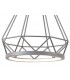 Small Diamond Caged Ceiling Pendant, 1 x 8W LED, 3700K, Matt Grey - 9