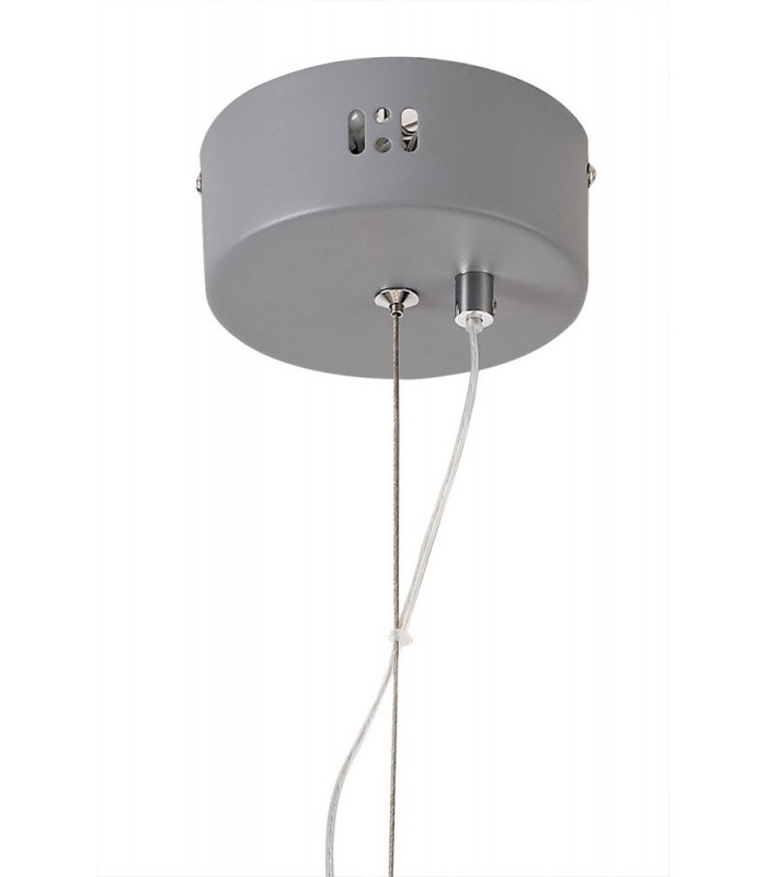 Large Diamond Caged Ceiling Pendant, 1 x 10W LED, 3700K, Matt Grey - 5