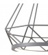 Large Diamond Caged Ceiling Pendant, 1 x 10W LED, 3700K, Matt Grey - 8
