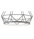 Large Diamond Caged Ceiling Pendant, 1 x 10W LED, 3700K, Matt Grey - 9