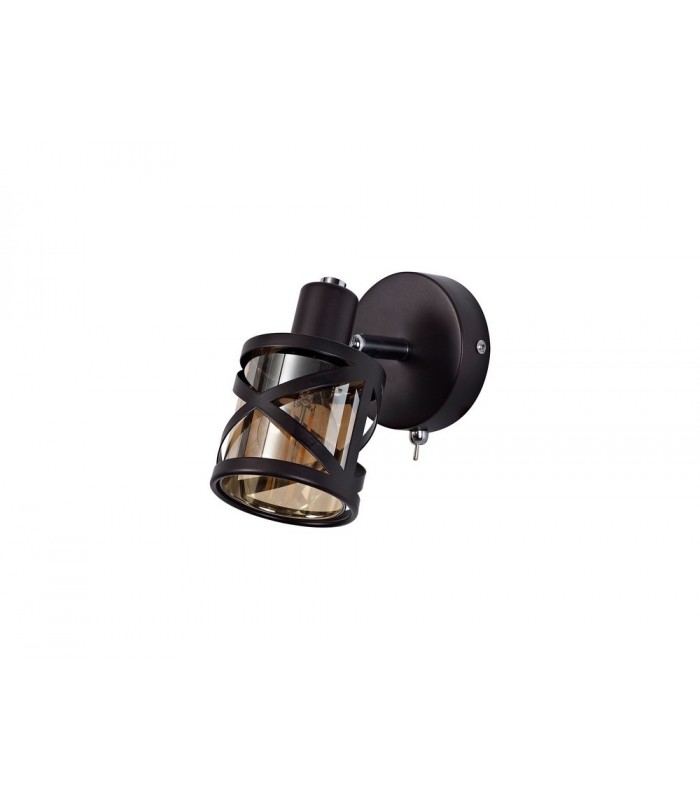 1 Light Spotlight E14, Oiled Bronze, Polished Chrome, Amber - 3