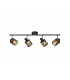 4 Light Bar Spotlight E14, Oiled Bronze, Polished Chrome, Amber - 1