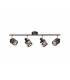 4 Light Bar Spotlight E14, Oiled Bronze, Polished Chrome, Amber - 3
