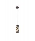 1 Light Ceiling Pendant E14, Oiled Bronze, Polished Chrome, Amber - 1