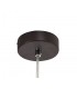 1 Light Ceiling Pendant E14, Oiled Bronze, Polished Chrome, Amber - 4