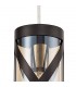 1 Light Ceiling Pendant E14, Oiled Bronze, Polished Chrome, Amber - 5