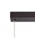 4 Light Bar Linear Ceiling Pendant E14, Oiled Bronze, Polished Chrome, Amber - 5