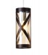4 Light Bar Linear Ceiling Pendant E14, Oiled Bronze, Polished Chrome, Amber - 6