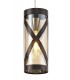 3 Light Round Ceiling Cluster Pendant E14, Oiled Bronze, Polished Chrome, Amber - 5