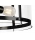 Cylindrical Ceiling Pendant, 4 Light E27, Matt Black - 8