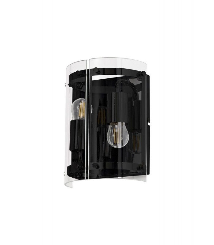 Wall Light, 2 Light E27, Matt Black - 3