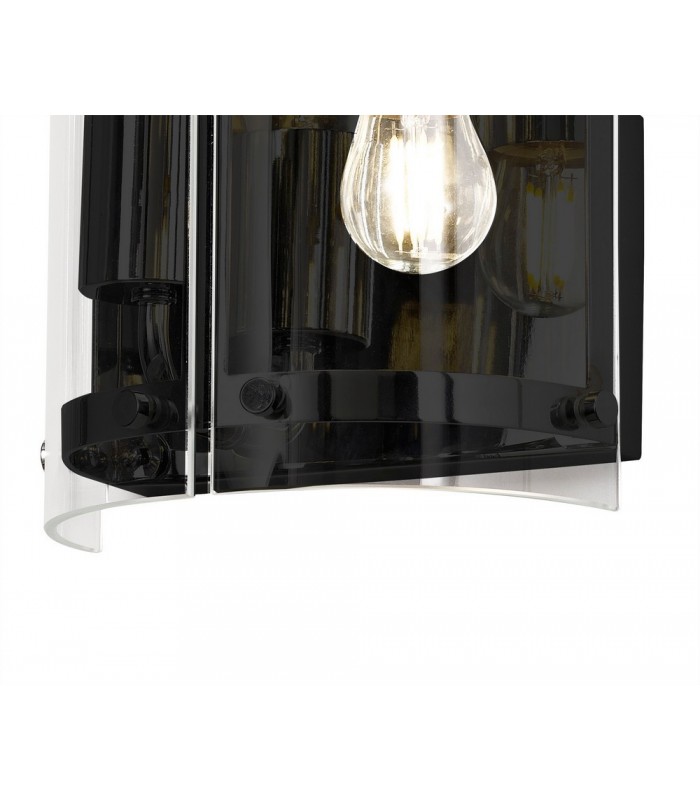 Wall Light, 2 Light E27, Matt Black - 5