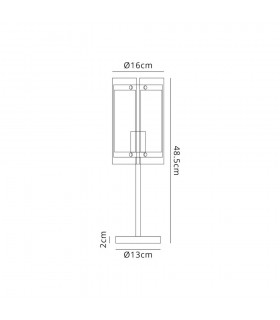 Table Lamp, 1 Light E27, Matt Black - 2