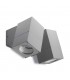 2 Light Outdoor Wall Light Grey IP44, GU10 - 1