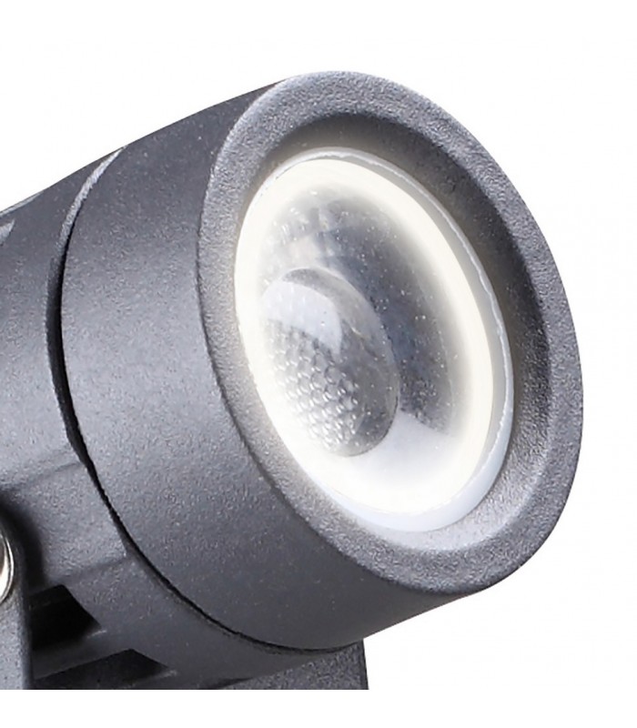 Spike Light, 1 x 3W LED, 3000K, 210lm, 30 Degree, IP65, Grey, Black - 4