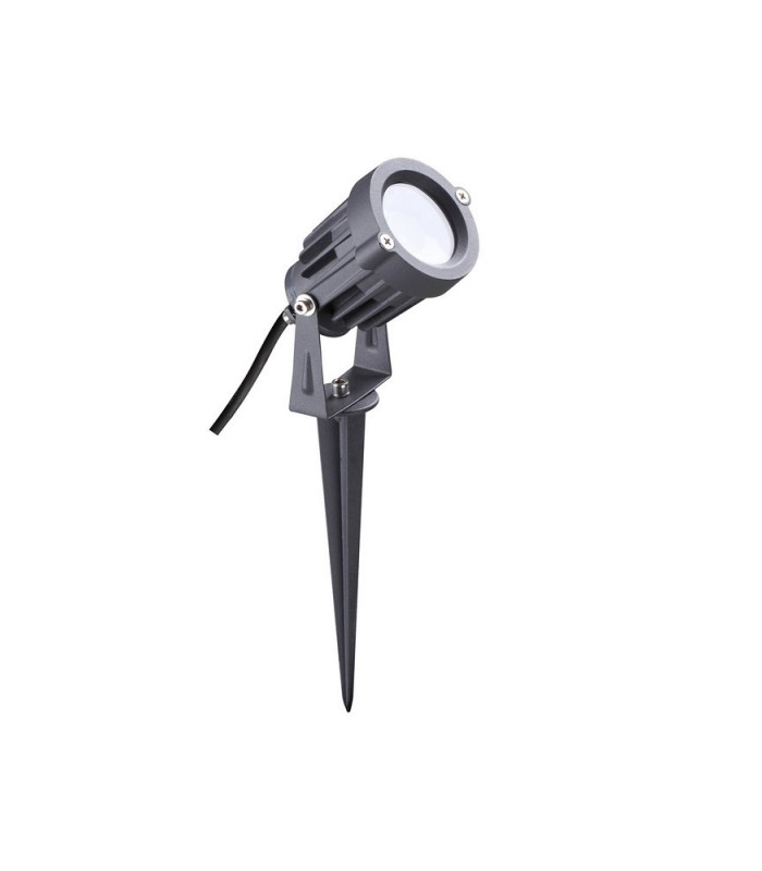 Spike Light, 1 x 7W LED, 3000K, 490lm, 30 Degree, IP65, Grey, Black - 3