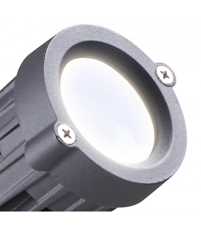 Spike Light, 1 x 7W LED, 3000K, 490lm, 30 Degree, IP65, Grey, Black - 4