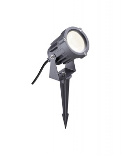 Spike Light, 1 x 15W LED, 3000K, 1050lm, 30 Degree, IP65, Grey, Black - 1