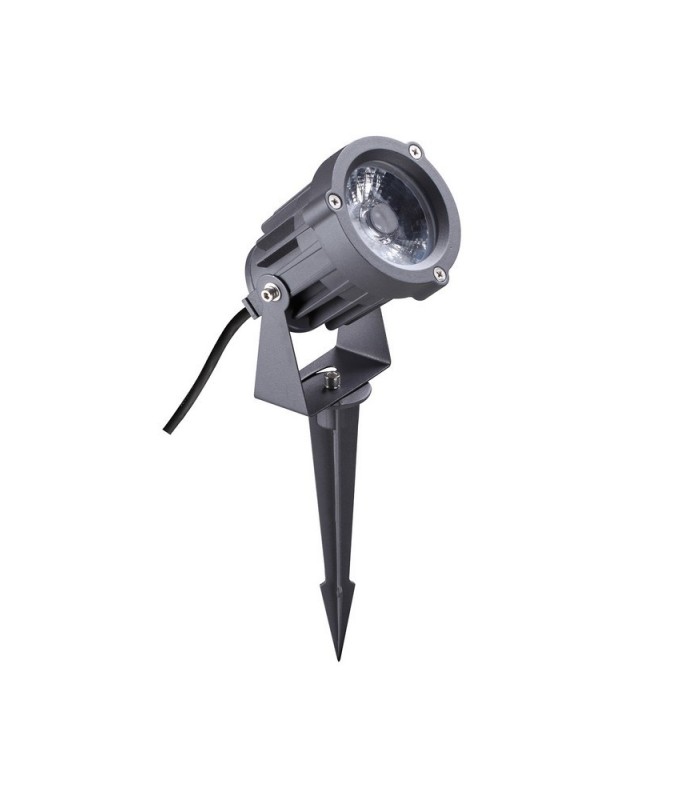 Spike Light, 1 x 15W LED, 3000K, 1050lm, 30 Degree, IP65, Grey, Black - 3