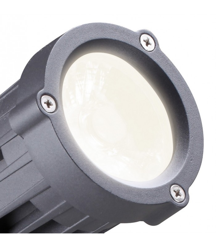 Spike Light, 1 x 15W LED, 3000K, 1050lm, 30 Degree, IP65, Grey, Black - 4