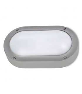 LED Outdoor Aluminium Wall Light Grey IP65 - 1