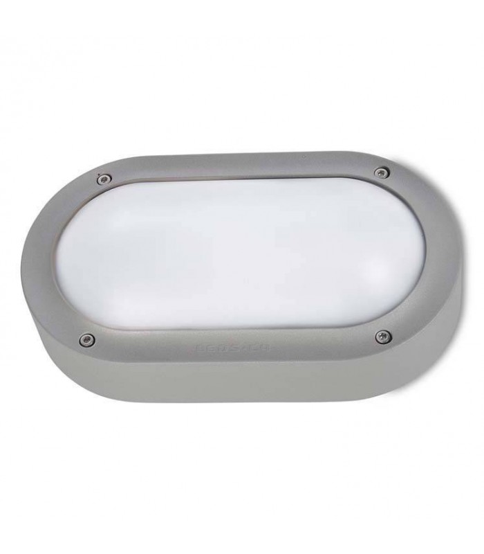 LED Outdoor Aluminium Wall Light Grey IP65 - 1