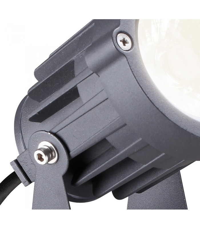Spike Light, 1 x 15W LED, 3000K, 1050lm, 30 Degree, IP65, Grey, Black - 5