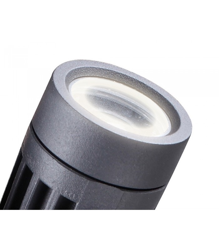 Twin Spike Light, 2 x 3W LED, 3000K, 420lm, 30 Degree, IP65, Grey, Black - 4