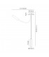 Semi Flush Ceiling, 1 Light Adjustable Arm, 1 x 5W LED, 3000K, 310lm, Black, Satin Copper - 2