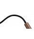 Semi Flush Ceiling, 1 Light Adjustable Arm, 1 x 5W LED, 3000K, 310lm, Black, Satin Copper - 5