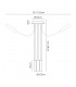 Semi Flush Ceiling, 3 Light Adjustable Arms, 3 x 5W LED Dimmable, 3000K, 930lm, Black, Satin Copper - 2