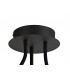 Semi Flush Ceiling, 3 Light Adjustable Arms, 3 x 5W LED Dimmable, 3000K, 930lm, Black, Satin Copper - 4