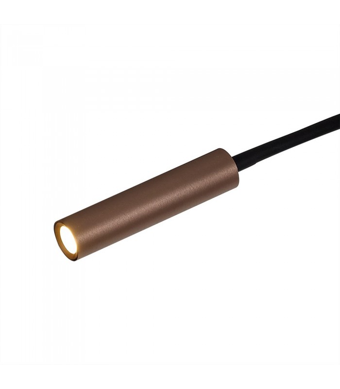 Semi Flush Ceiling, 3 Light Adjustable Arms, 3 x 5W LED Dimmable, 3000K, 930lm, Black, Satin Copper - 7