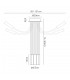 Semi Flush Ceiling, 5 Light Adjustable Arms, 5 x 5W LED Dimmable, 3000K, 1550lm, Black, Satin Copper - 2