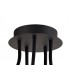 Semi Flush Ceiling, 5 Light Adjustable Arms, 5 x 5W LED Dimmable, 3000K, 1550lm, Black, Satin Copper - 4