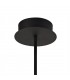 Sputnik Ceiling Pendant, 9 Light Adjustable Arms, 9 x 4W LED Dimmable, 3000K, 2250lm, Black, Satin Copper - 5