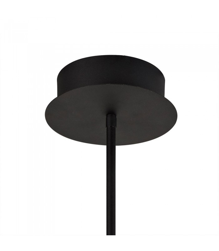 Sputnik Ceiling Pendant, 9 Light Adjustable Arms, 9 x 4W LED Dimmable, 3000K, 2250lm, Black, Satin Copper - 5