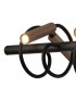 Linear Ceiling Pendant, 8 Light Adjustable Arms, 8 x 4W LED Dimmable, 3000K, 2000lm, Black, Satin Copper - 8