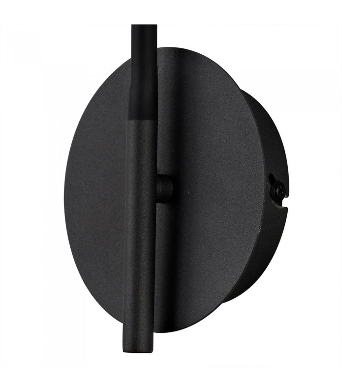 Wall Lamp, 1 Light Adjustable Switched, 1 x 5W LED, 3000K, 311lm, Black, Satin Copper - 4