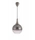 Dome Ceiling Pendant E27 With 30cm Globe Glass, Polished Nickel, Matt Black, Smoked, Clear - 3