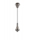 Dome Ceiling Pendant E27 With 30cm Globe Glass, Polished Nickel, Matt Black, Smoked, Clear - 7
