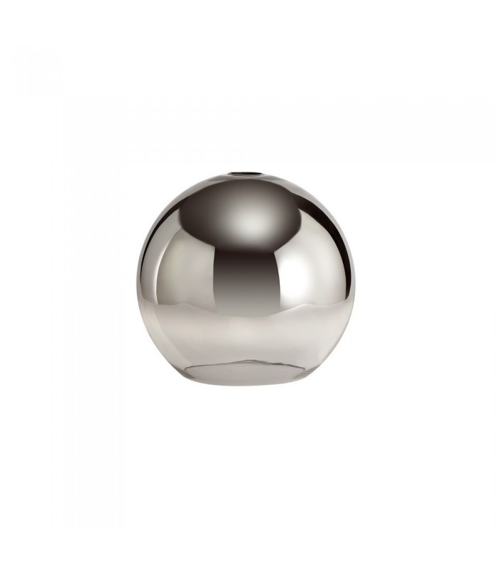 Dome Ceiling Pendant E27 With 30cm Globe Glass, Polished Nickel, Matt Black, Smoked, Clear - 10