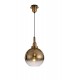 Dome Ceiling Pendant E27 With 30cm Globe Glass, Brass Gold, Matt Black, Clear - 1
