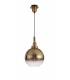 Dome Ceiling Pendant E27 With 30cm Globe Glass, Brass Gold, Matt Black, Clear - 3