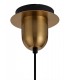 Dome Ceiling Pendant E27 With 30cm Globe Glass, Brass Gold, Matt Black, Clear - 4