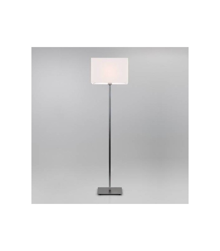 1 Light Floor Lamp Matt Nickel - Shade Not Included, E27 - 1